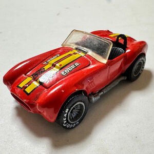 1982 HOT WHEELS REAL RIDER RED CLASSIC COBRA 427 MALAYSIA GRAY HUB Vintage